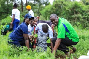Trees planting at Kenya Youth Forestry Conference Finale 